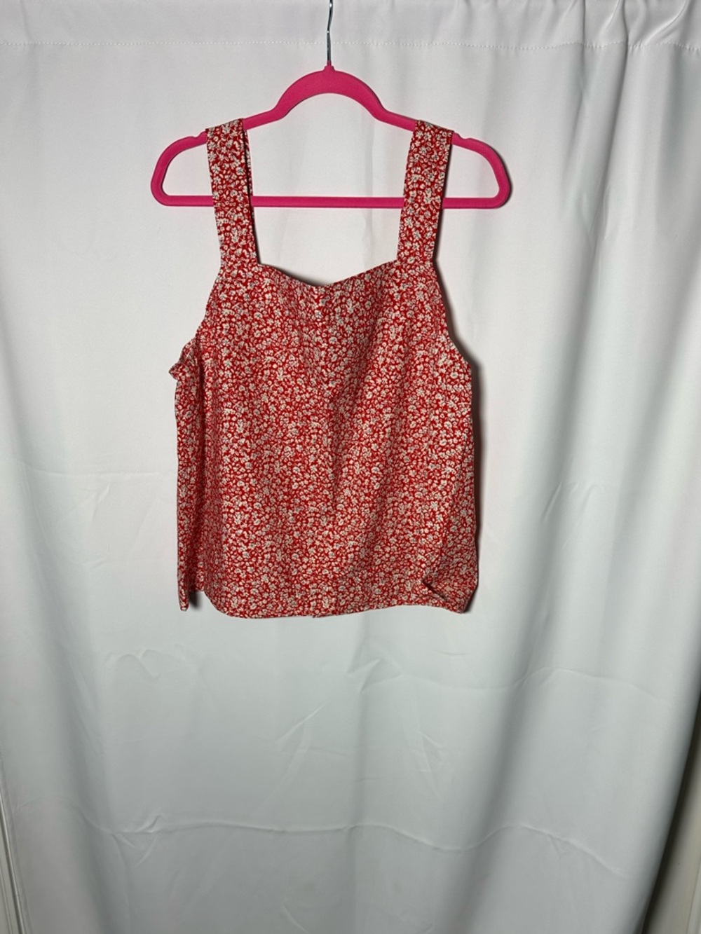 NWT torrid linen Red Floral Square-Neck Women's Tank Top 1X